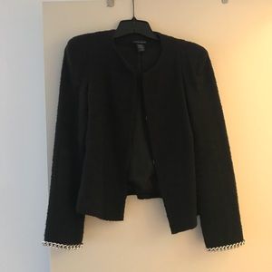 Black blazer with metal detail